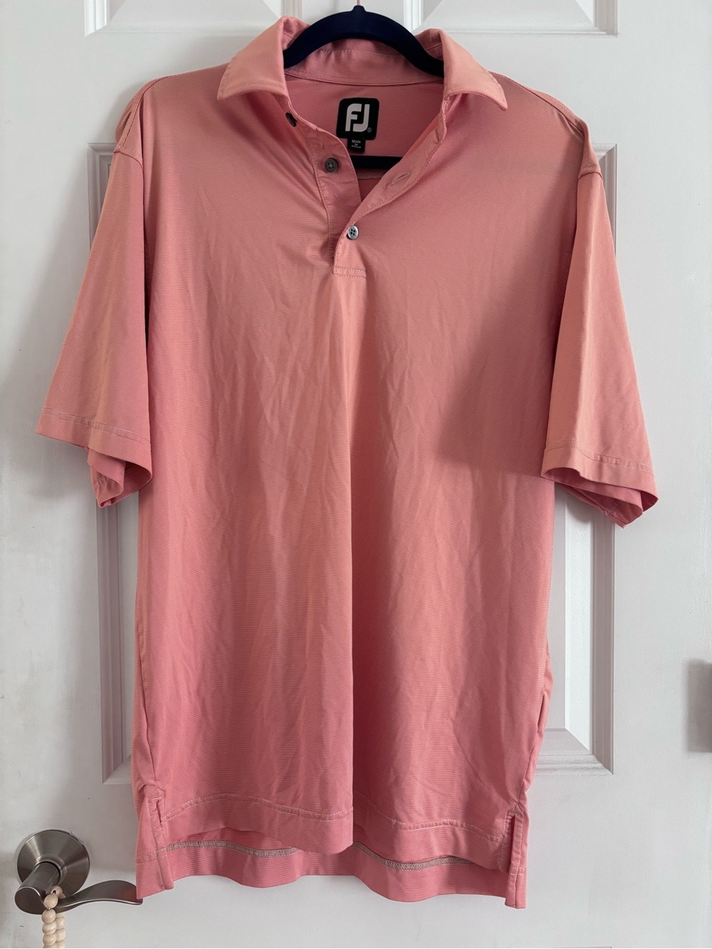 FootJoy Men's Coral Orange Golf Polo
